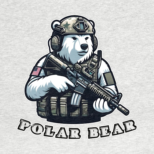 Tactical Polar Bear by Rawlifegraphic